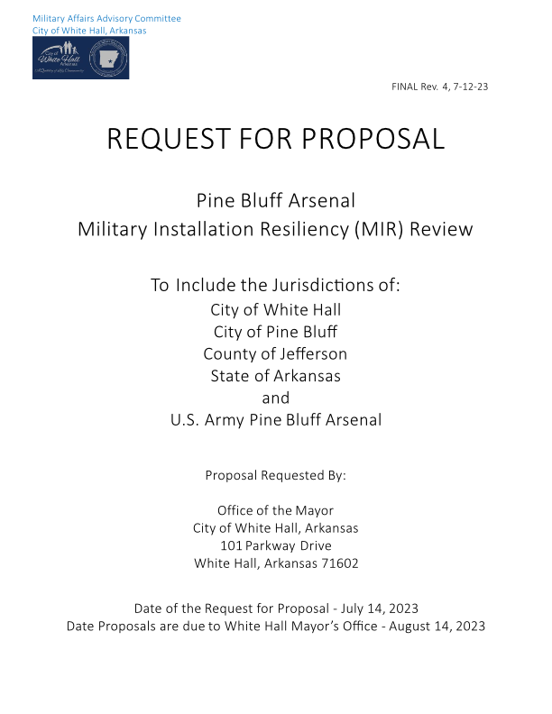 RFP Arsenal MIR Review Cover